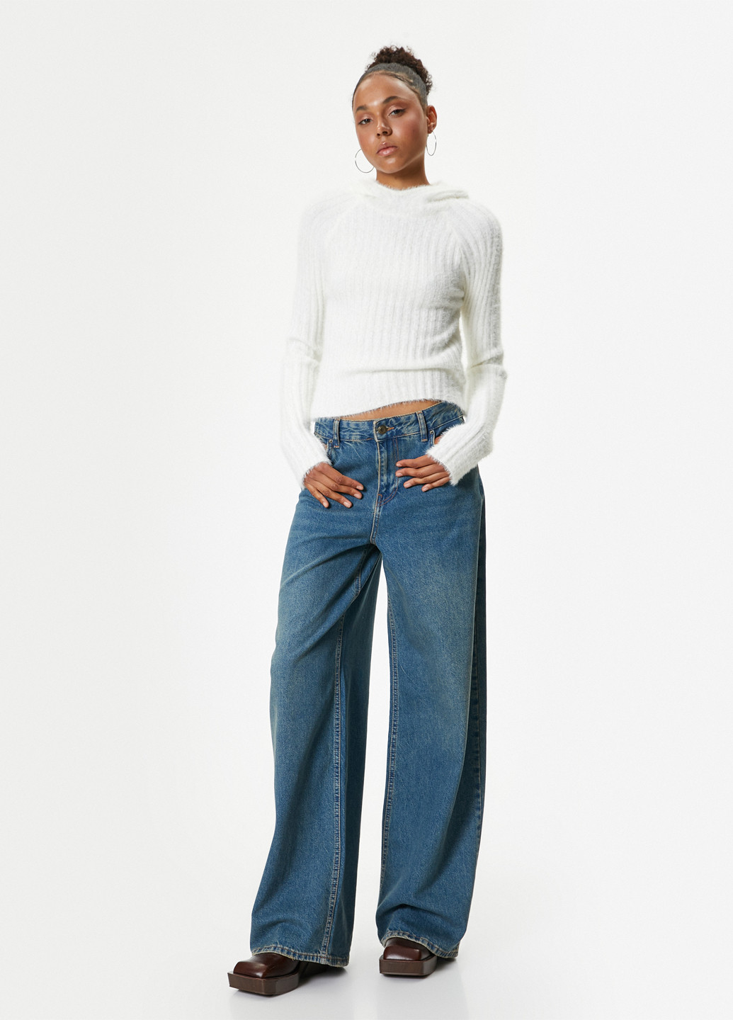 Білий демісезонний светр KOTON