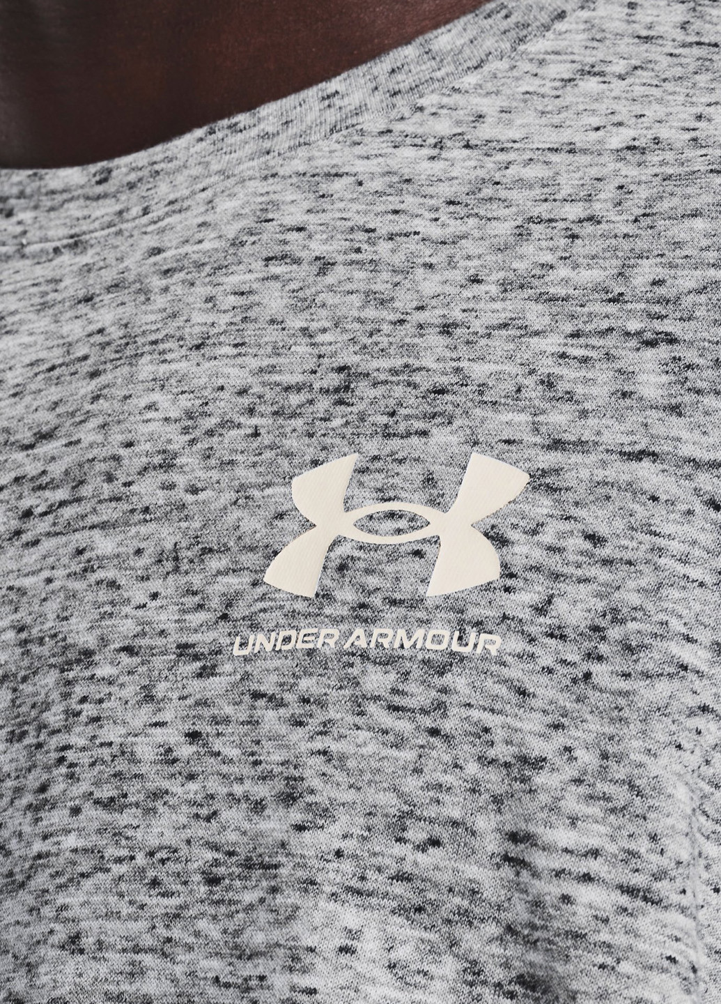 Светло-серый свитшот Under Armour логотип без декора (299336070)