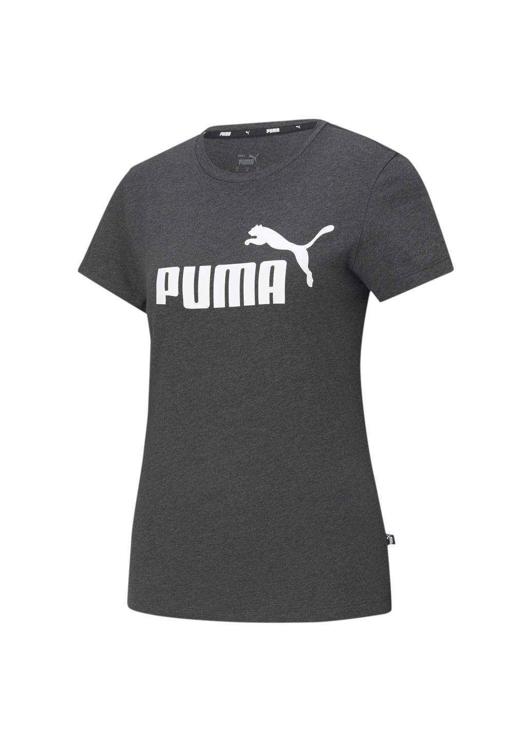 Сіра всесезон футболка essentials logo women's tee Puma