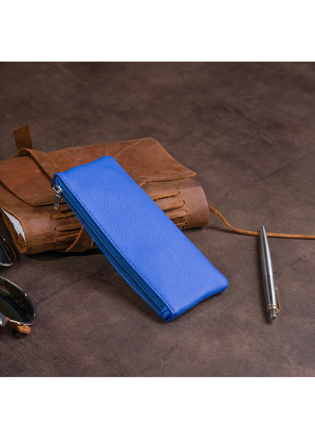 Жіночий шкіряний гаманець-ключниця 15,5х7х0,5 см st leather (252134115)