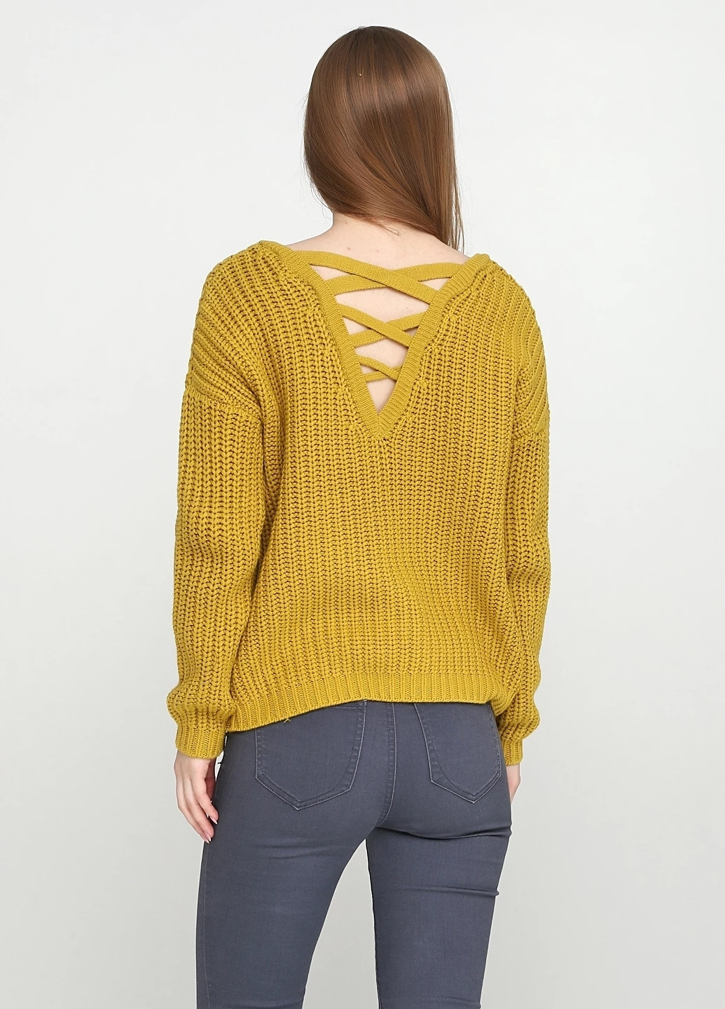 Оливковый демисезонный пуловер пуловер TU