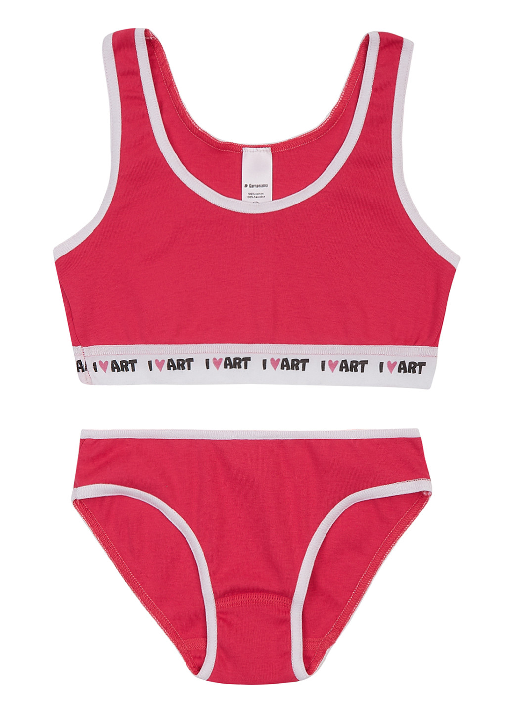 Светло-вишневый демисезонный комплект (топ, трусы) Garnamama