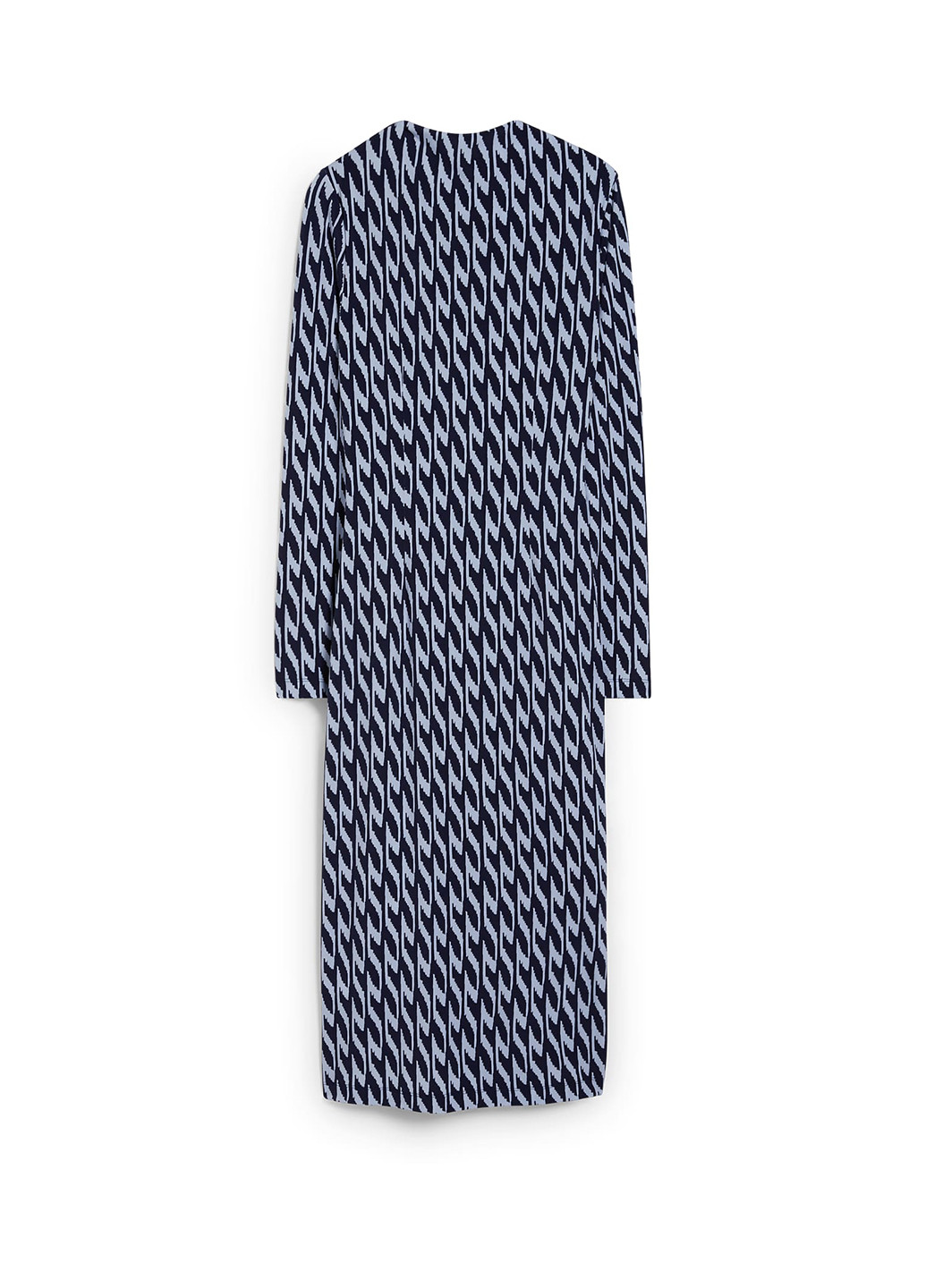 Темно-синее кэжуал платье футляр C&A с абстрактным узором