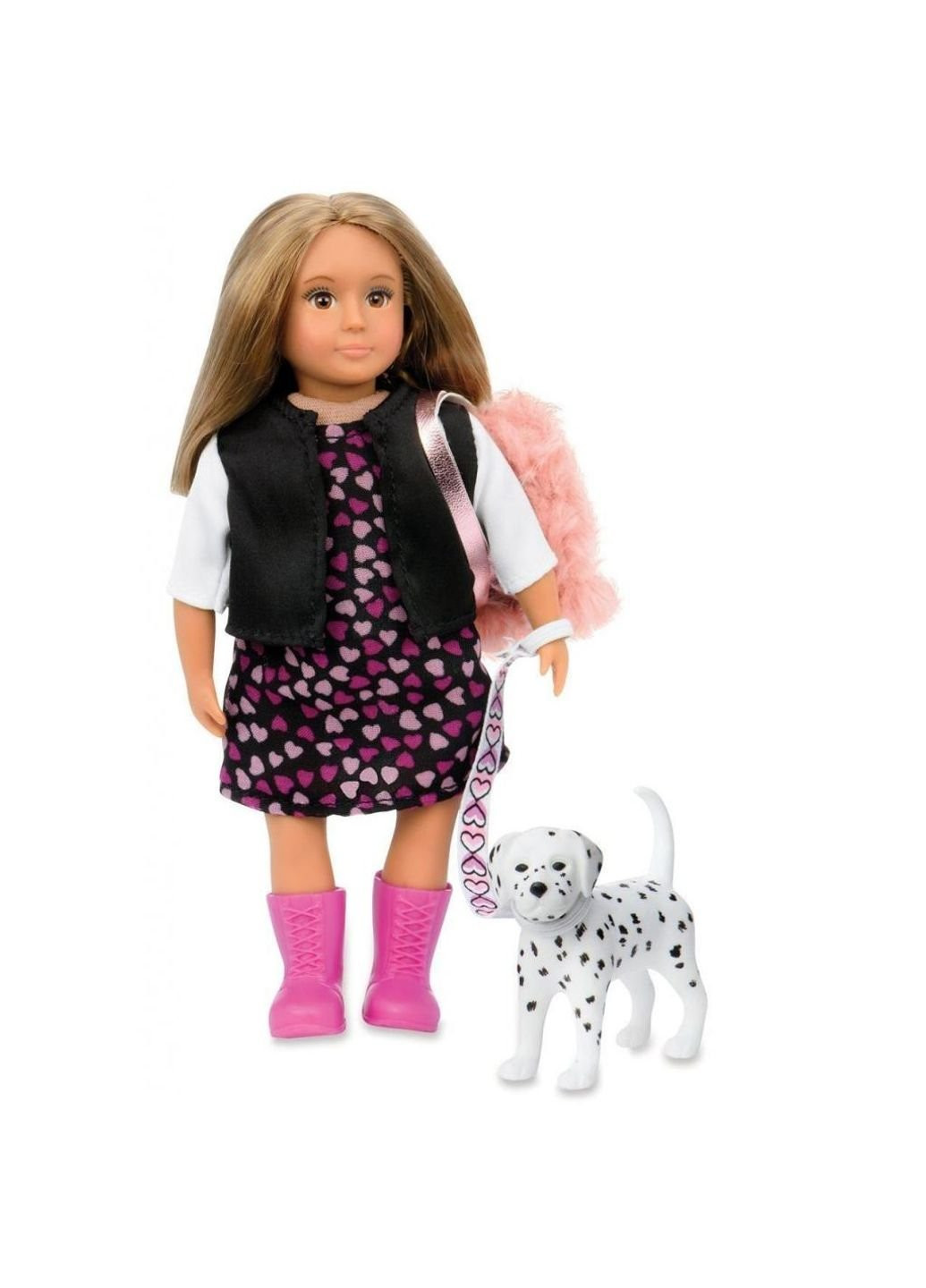 Кукла Гиа с собачкой Далматинец 15 см (LO31058Z) Lori (252245765)
