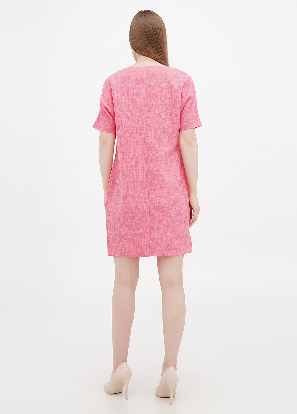 Світло-рожева кежуал сукня а-силует Maurini однотонна