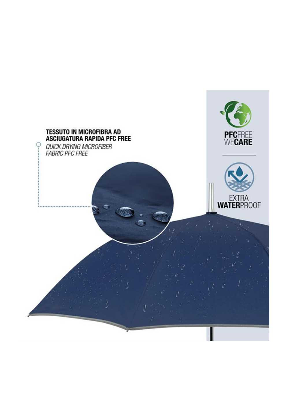 Тёмно-синий зонт Perletti большой система антиветер (363640819)