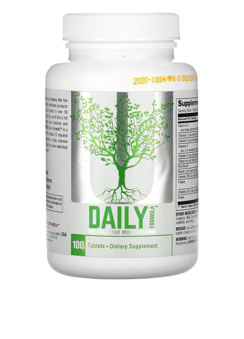 Комплекс Daily Formula (100 таб.) Universal Nutrition (218741011)