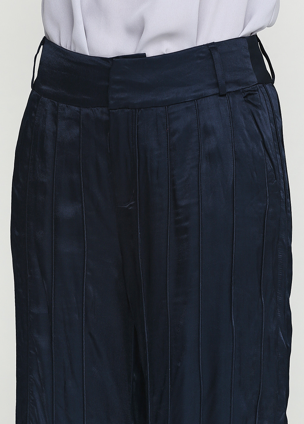 Темно-синие кэжуал демисезонные клеш брюки Gestuz
