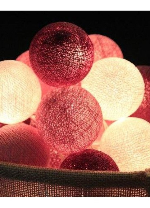 Гірлянда тайські ліхтарики CBL Wine 20 кульок, 3.7 м Cotton Ball Lights 2026 (252643988)