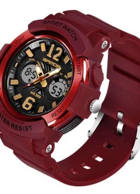 Чоловічі годинник Iceberg Red кварцові спортивні Sanda (229041331)