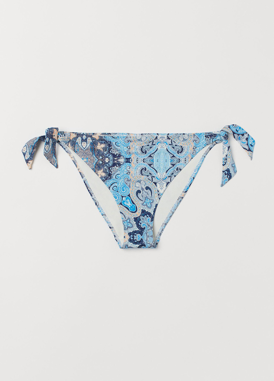 Серо-голубой купальные трусики-плавки с абстрактным узором H&M