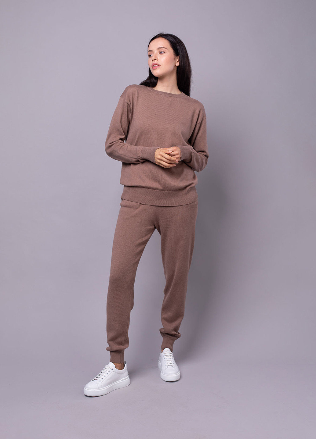 Кофейный демисезонный джемпер джемпер Viviami