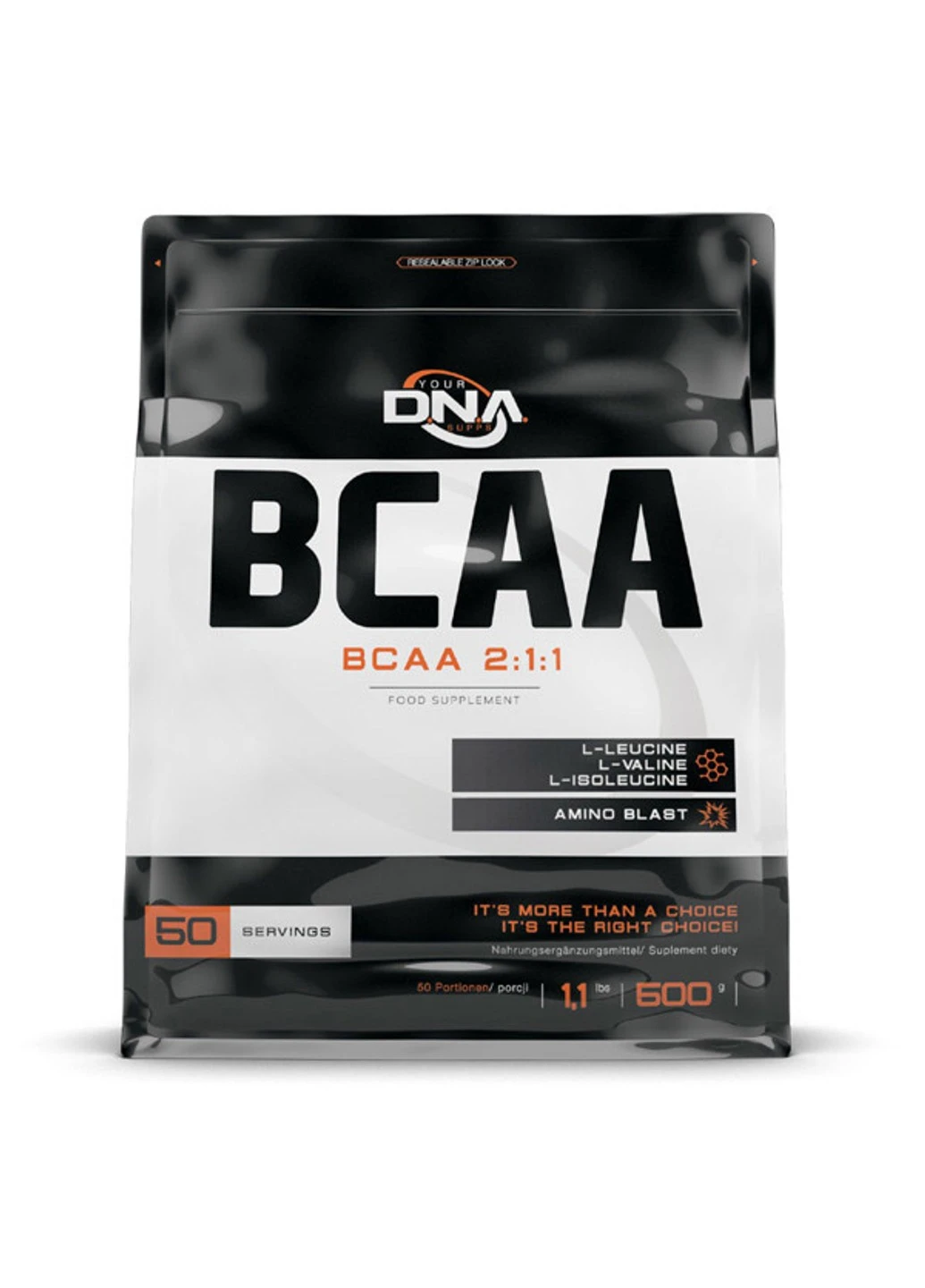 БЦАА BCAA 500 грамм Апельсин DNA (255363627)