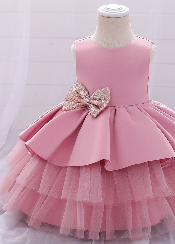 Розовое пышное платье No Brand (252304594)