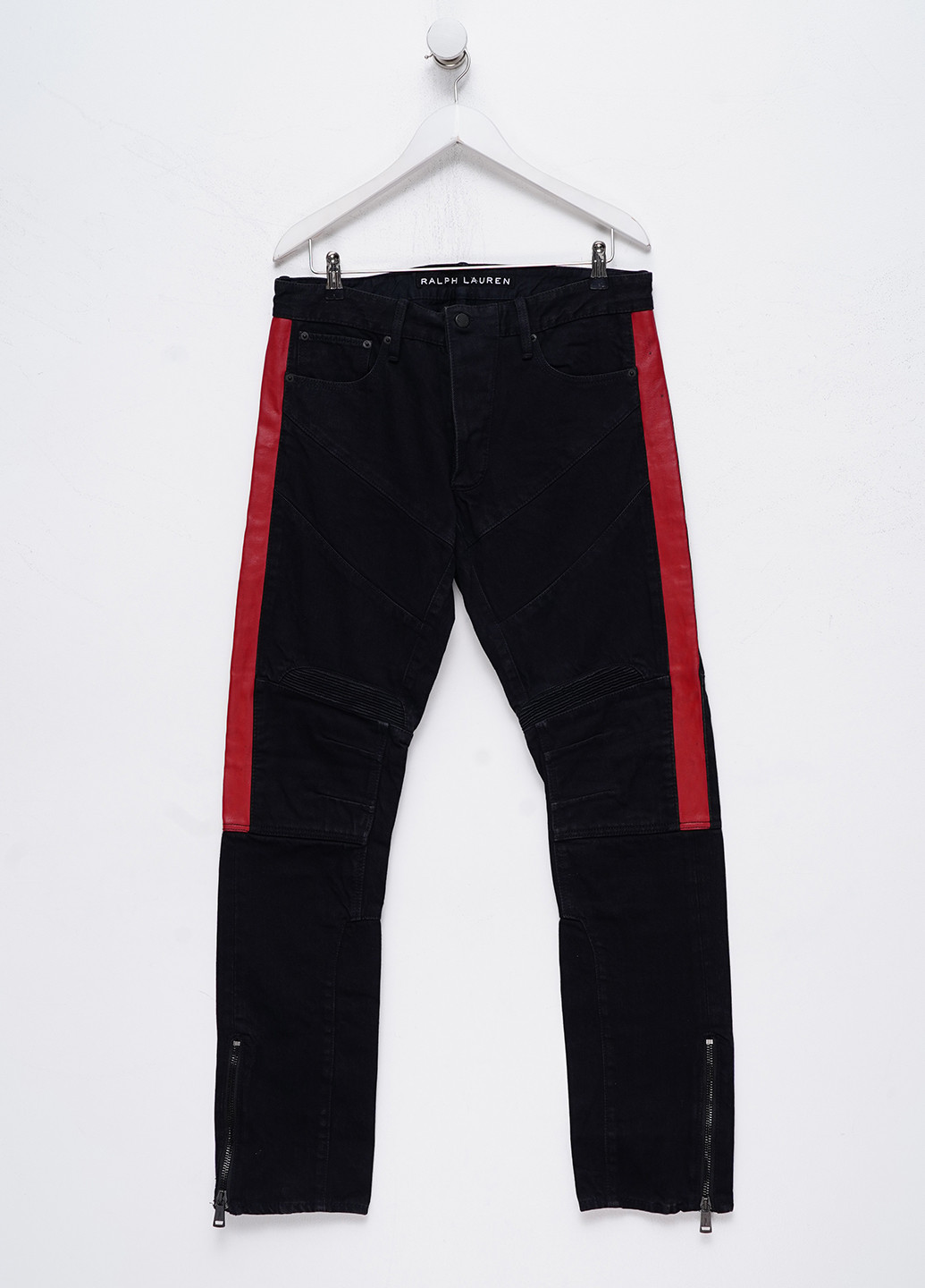 Черные демисезонные прямые джинсы Ralph Lauren