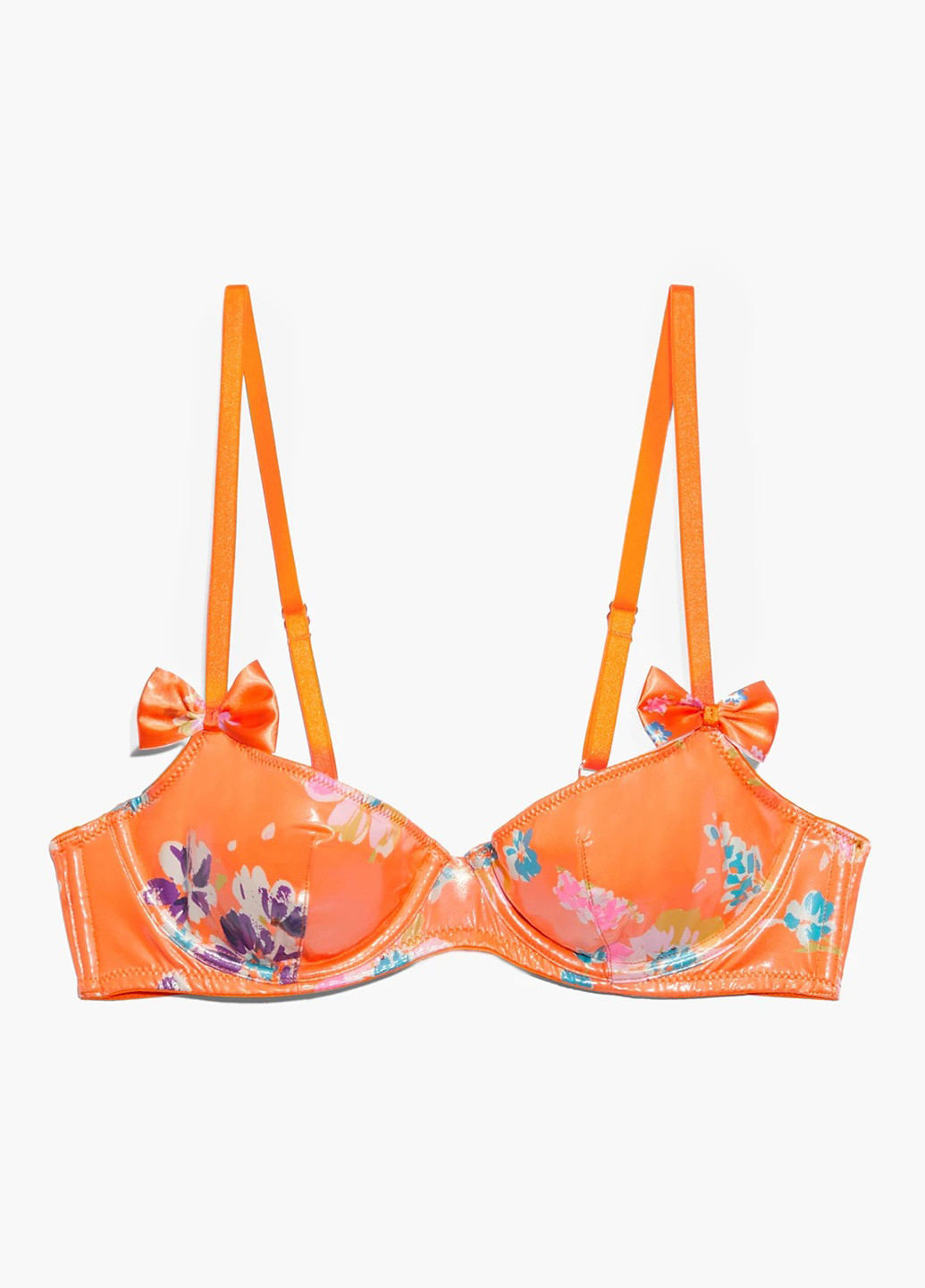 Помаранчевий балконет бюстгальтер Savage X Fenty з кісточками поліестер