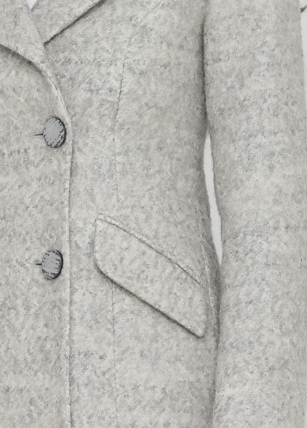 Світло-сіре демісезонне Пальто двобортне Icon