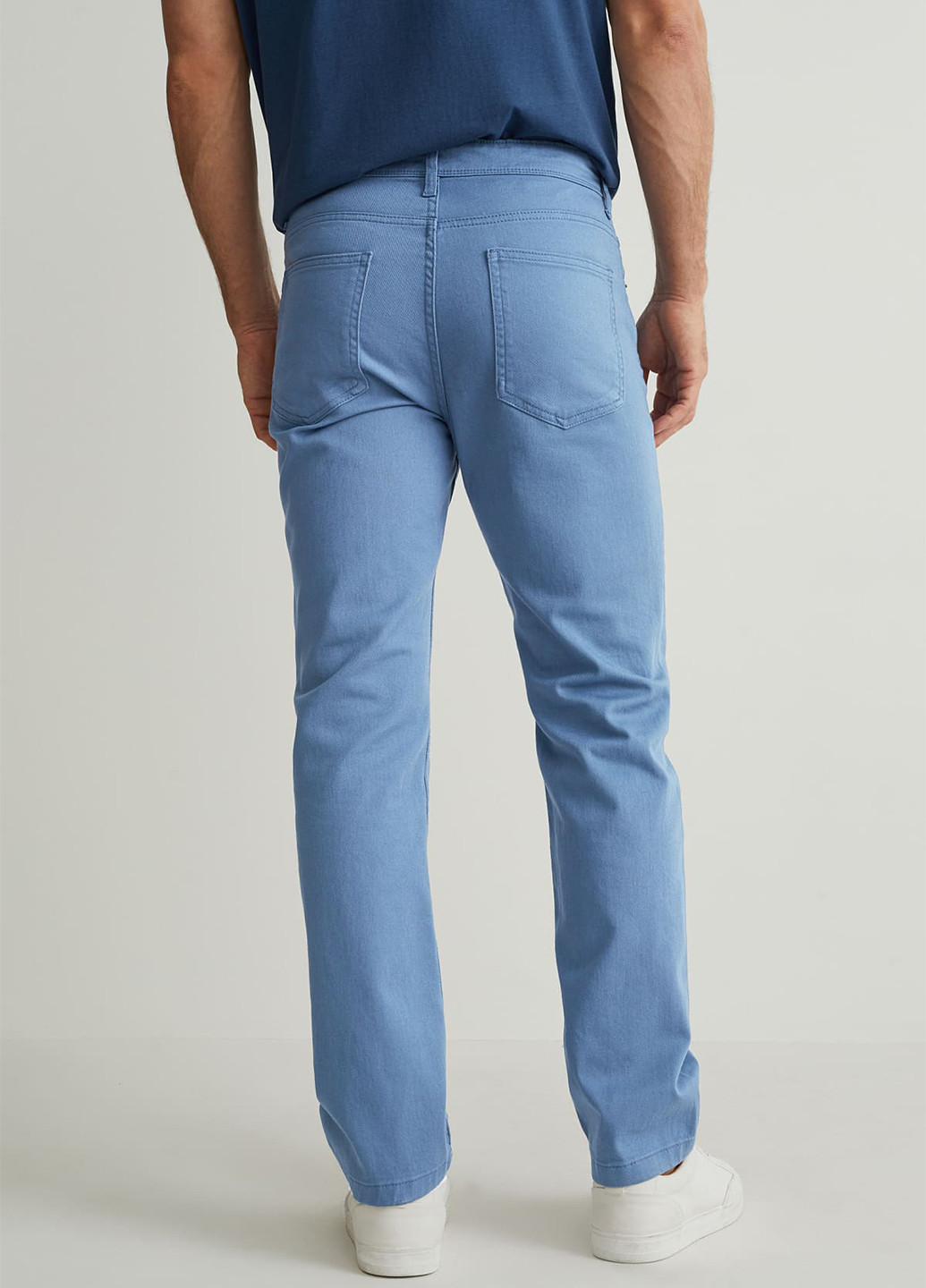 Синие демисезонные прямые джинсы C&A