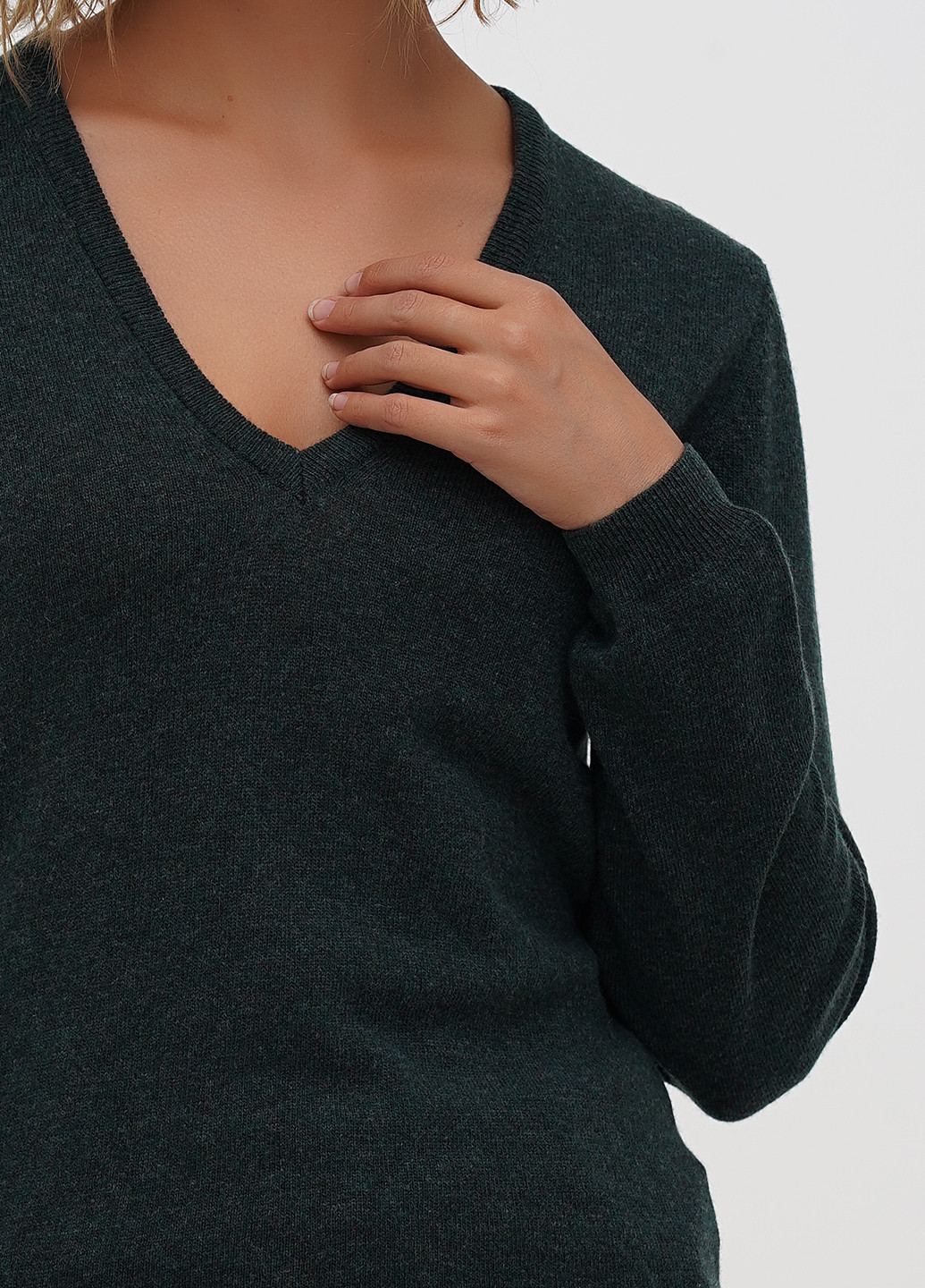 Изумрудный демисезонный пуловер пуловер Sassofono