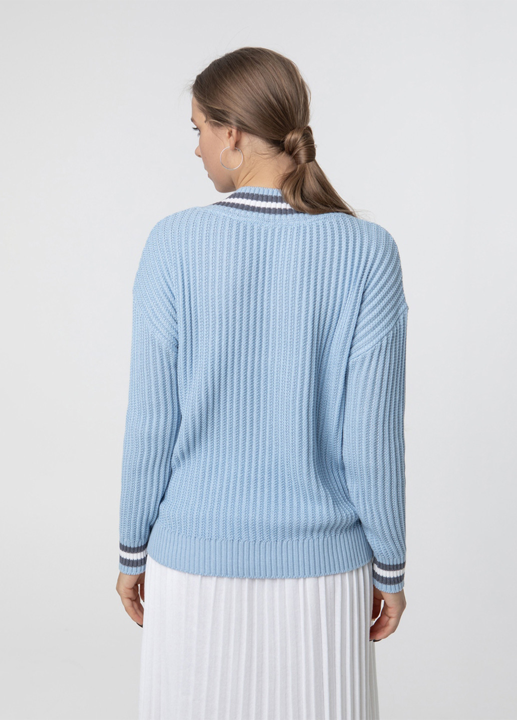 Голубой демисезонный пуловер Sewel