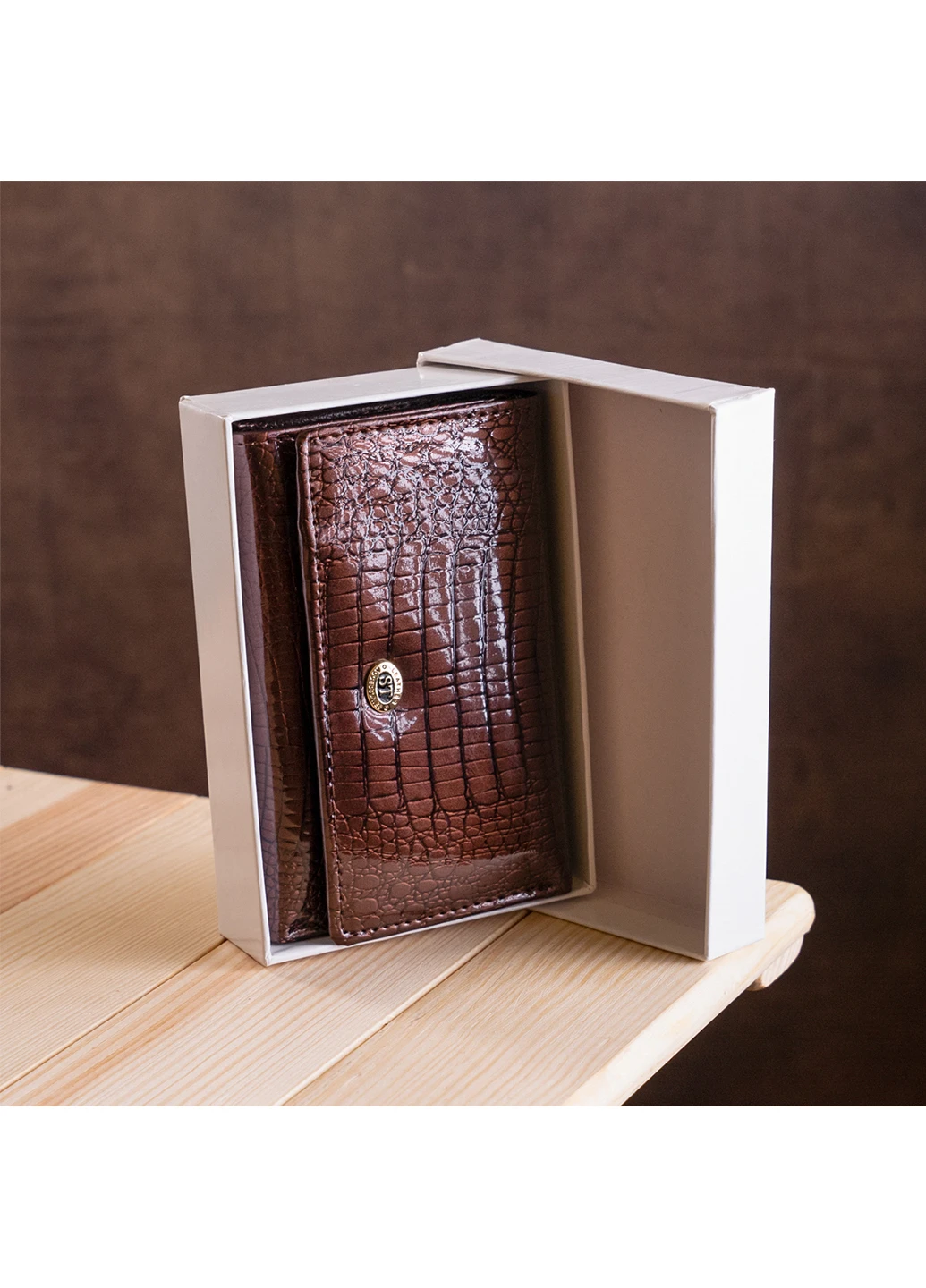 Жіночий шкіряний гаманець 13х8х2,5 см st leather (252126978)