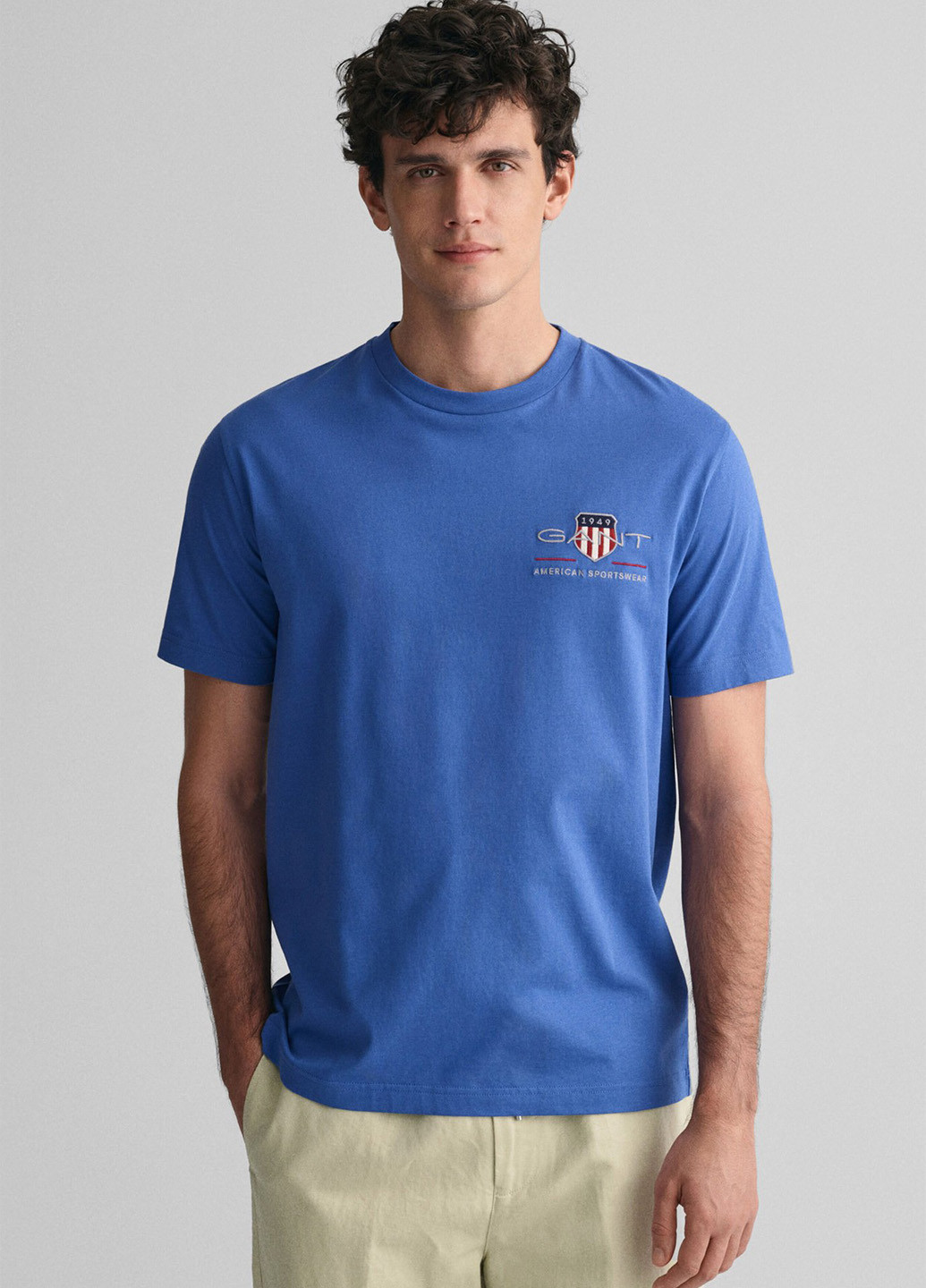 Темно-голубая футболка Gant