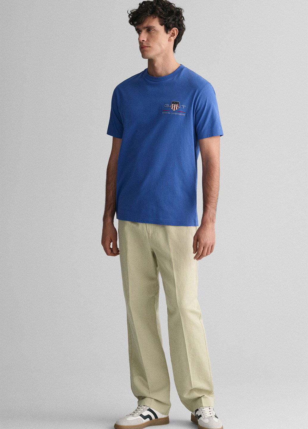 Темно-голубая футболка Gant