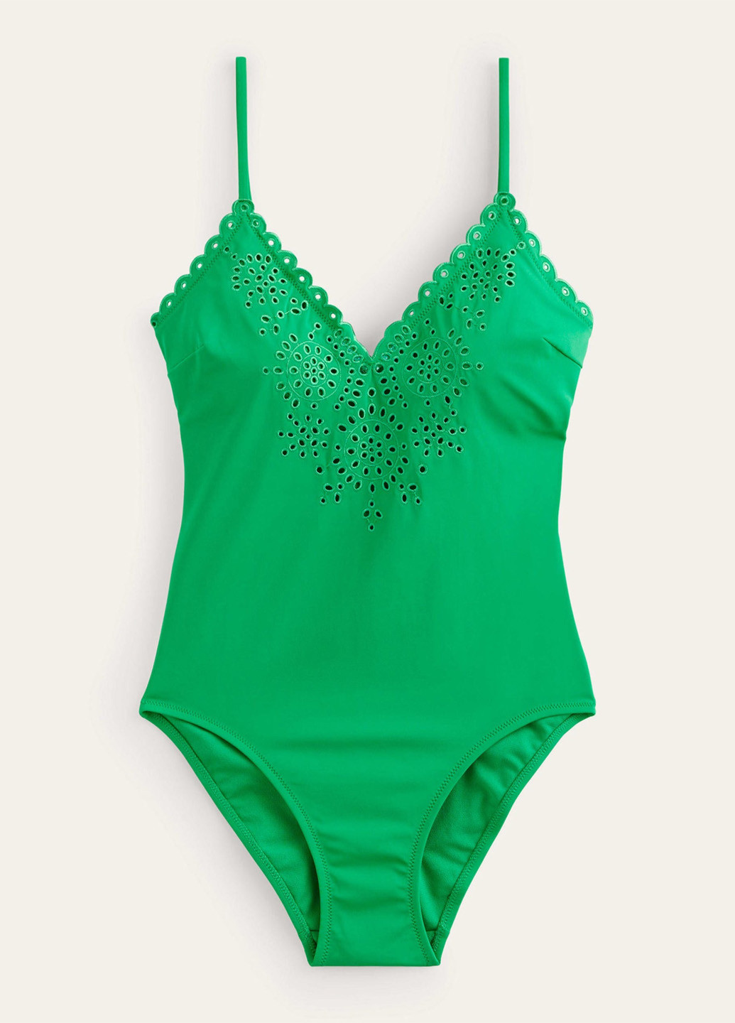 Зеленый летний купальник слитный Boden