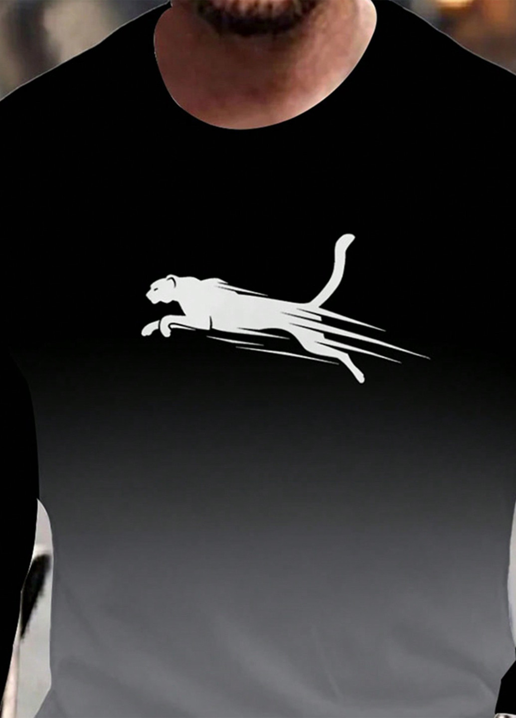 Лонгслів SHEIN малюнок чорний кежуали поліестер