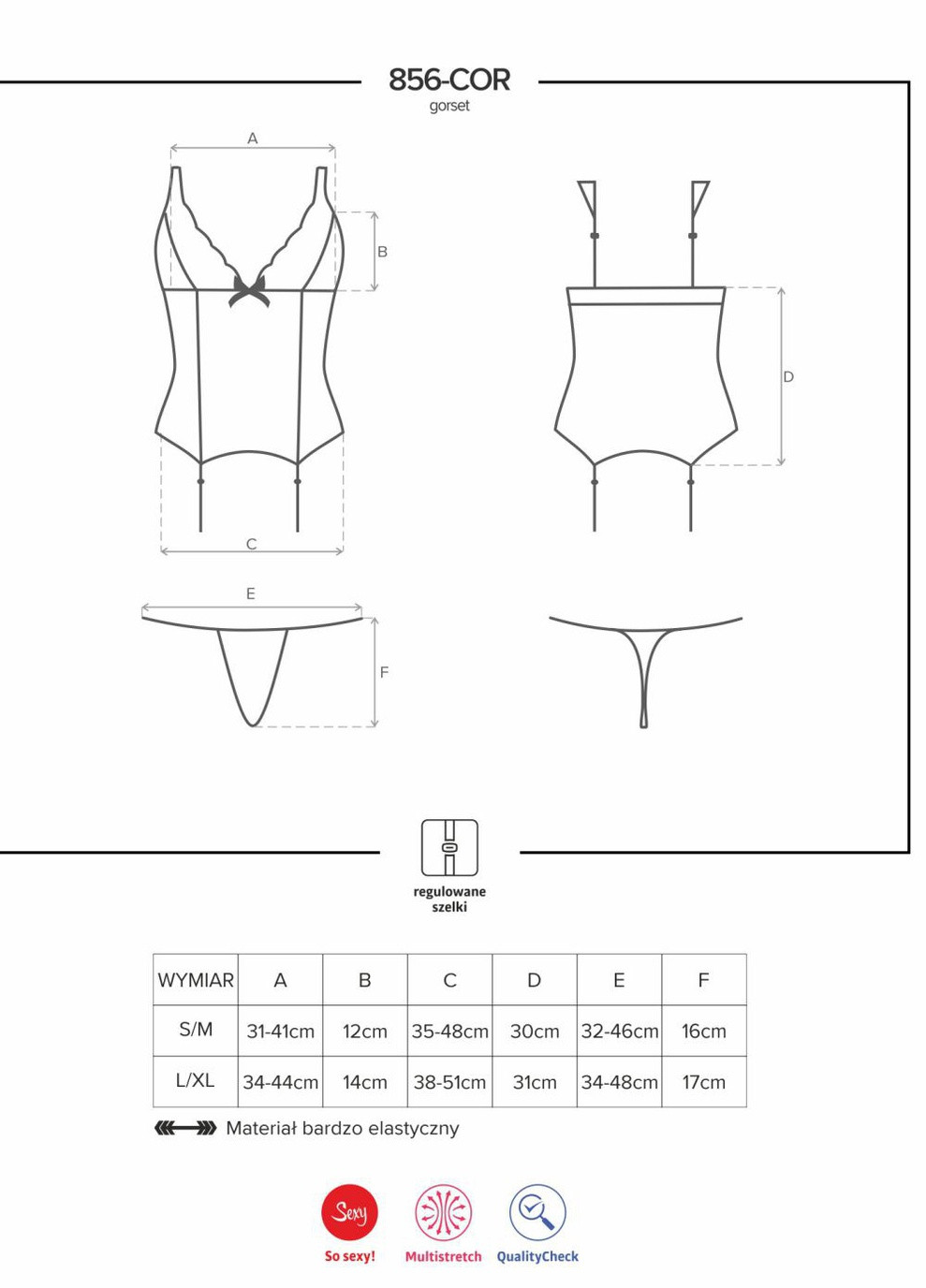 Корсет (корсет, стрінги) Obsessive (230034538)