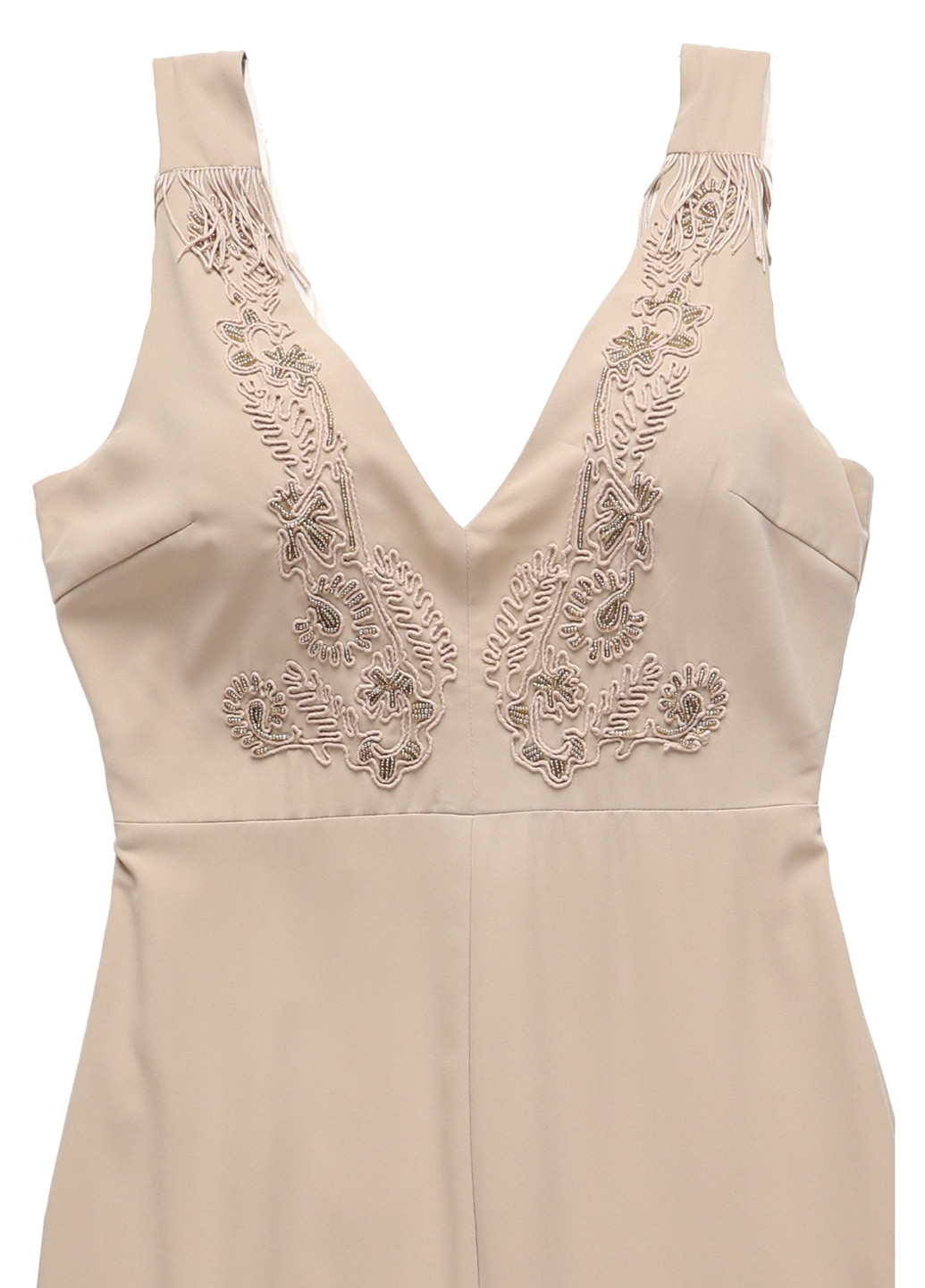 Бежевое кэжуал платье платье-майка Supertrash однотонное