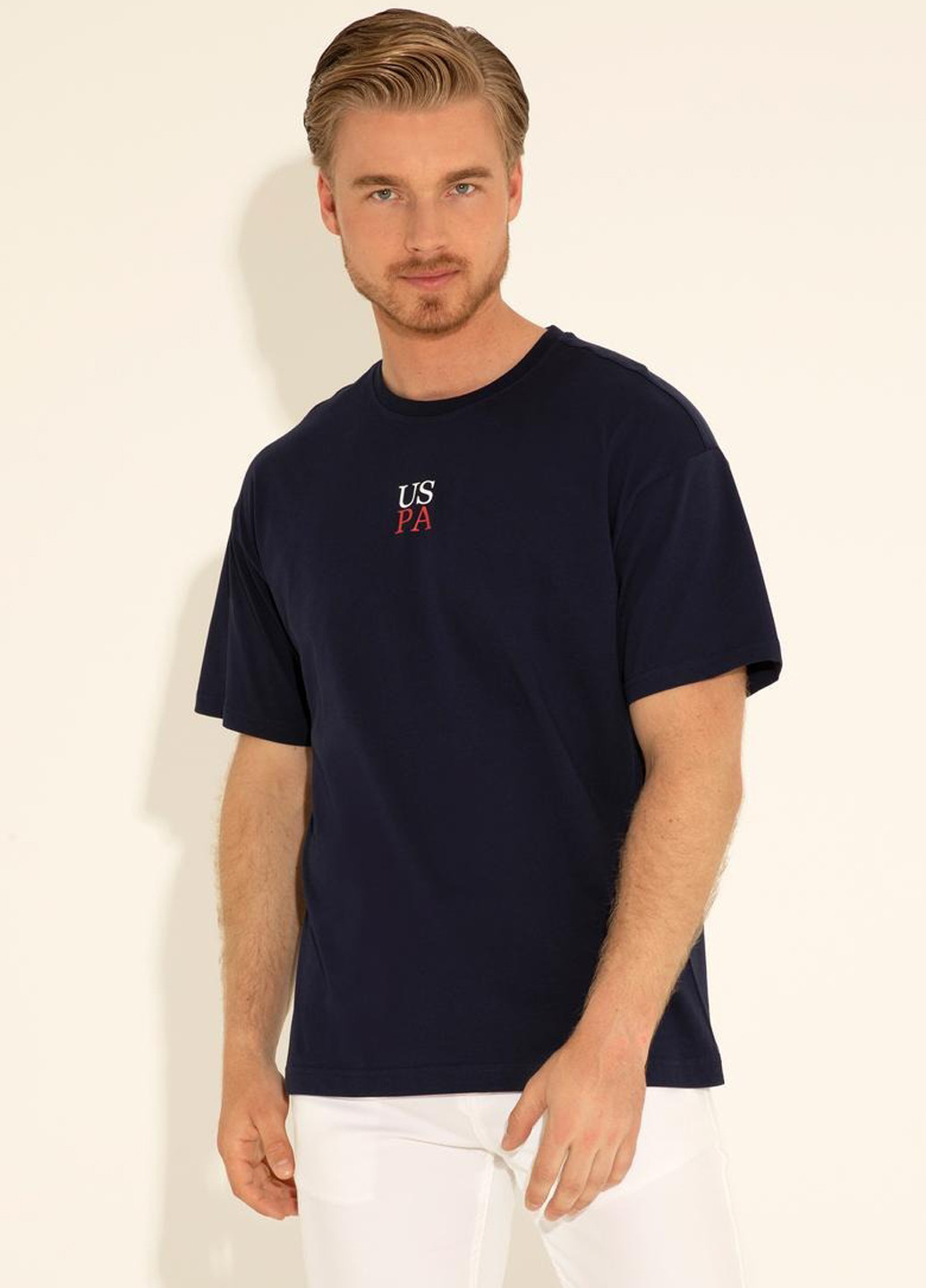 Темно-синя футболка U.S. Polo Assn.