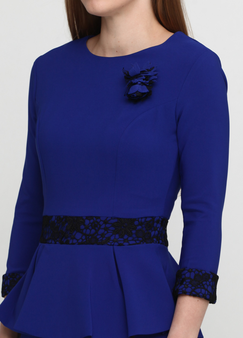 Темно-синее вечернее платье годе Imperial