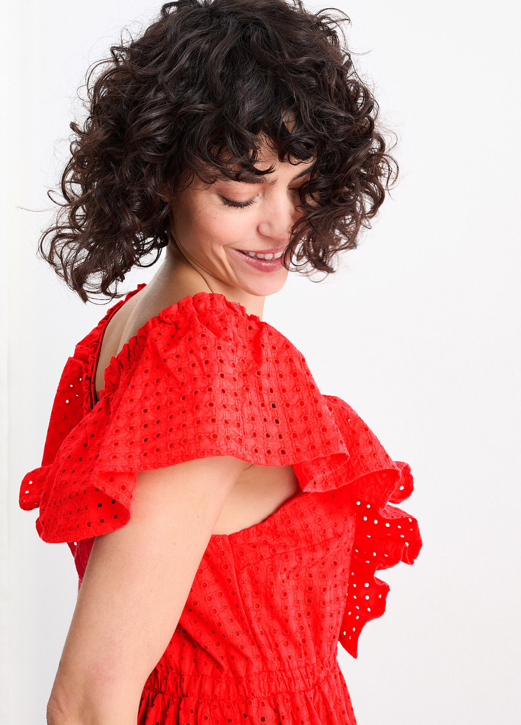 Червона кежуал сукня в стилі армпір C&A однотонна