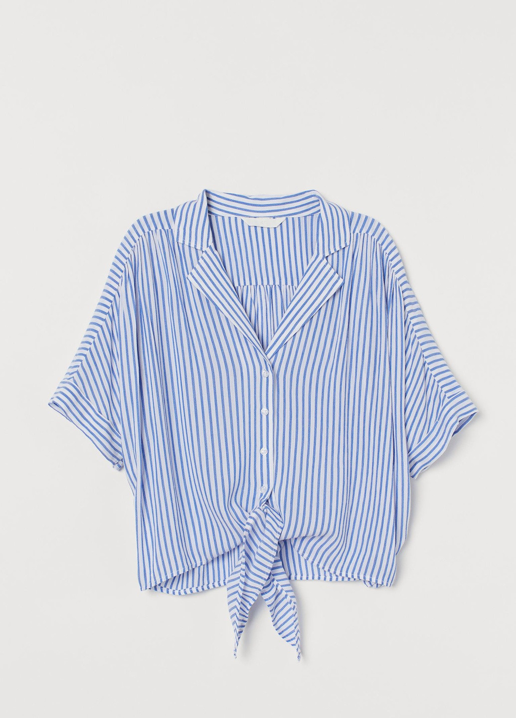 Синяя летняя блуза-топ H&M