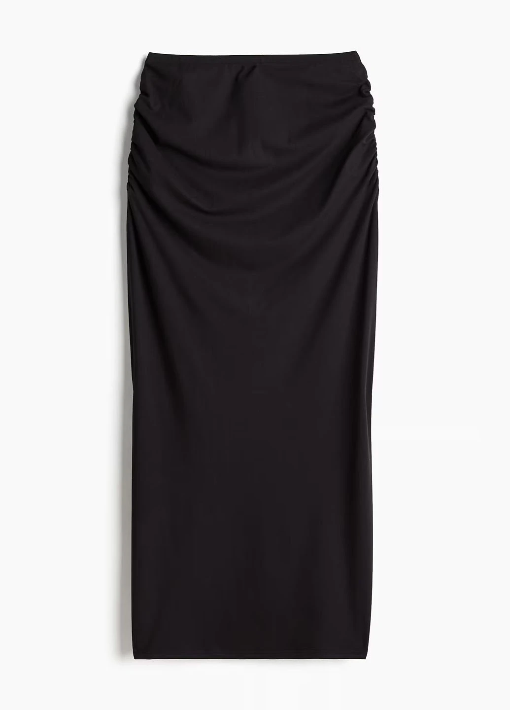 Черная кэжуал однотонная юбка H&M