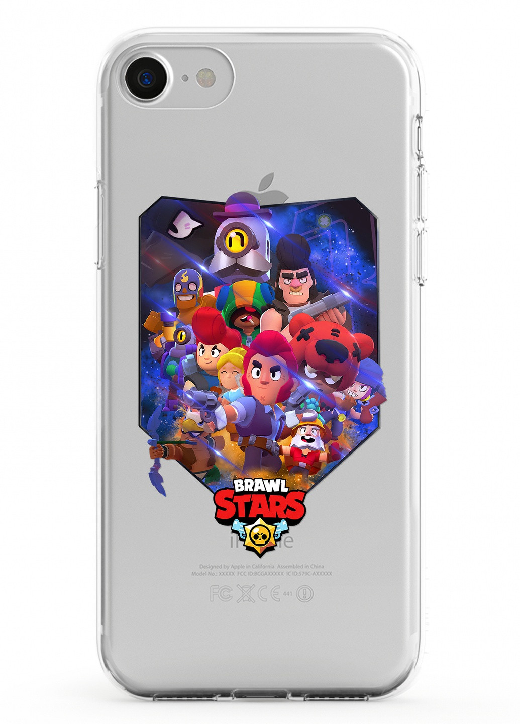 Чохол силіконовий Apple Iphone 7 Бравл Старс (Brawl Stars) (17361-1003) MobiPrint (219284672)