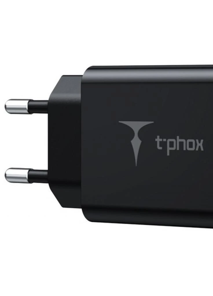 Зарядное устройство Mini 12W 2.4A + Lightning cable 1.2m (Black) (Mini(B)+Lightning) T-PHOX (216637793)