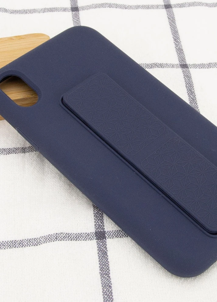 Чохол Silicone Case Hand Holder для Apple iPhone XS Max (6.5 ') Темно-синій / Midnight blue (is_00000041594_6) Epik (229725044)