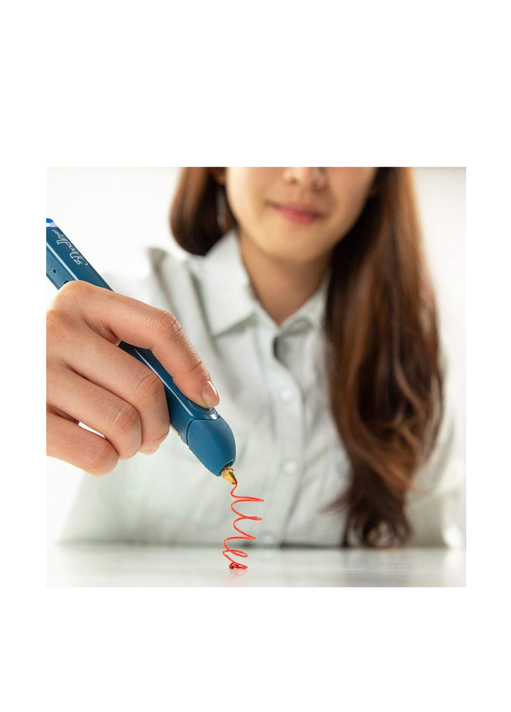 3D-ручка PLUS для проф. использования - СИНЯЯ (75 cтержней, аксессуары) 3Doodler Create (137282507)