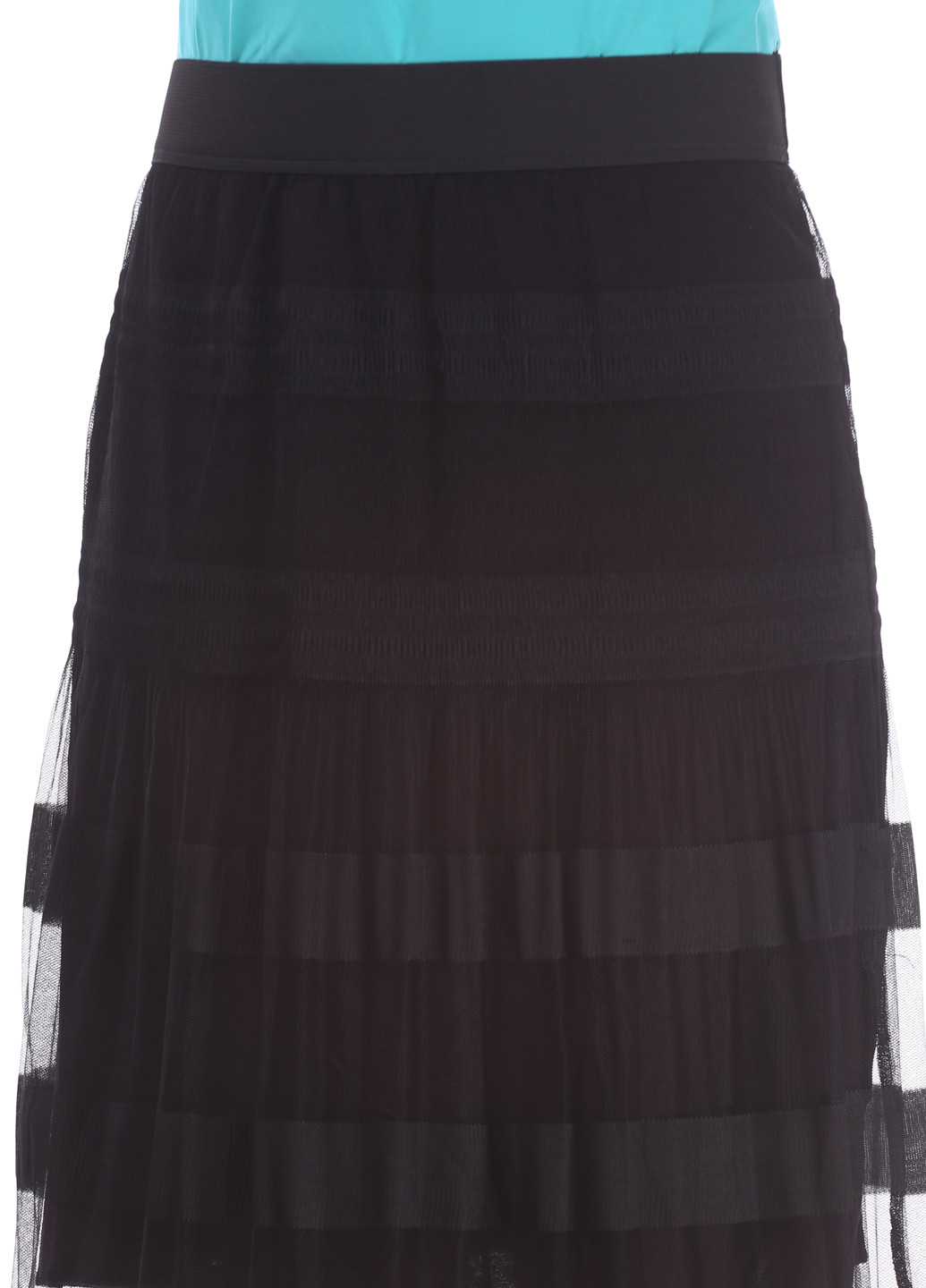 Черная кэжуал однотонная юбка Armand Thiery а-силуэта (трапеция)