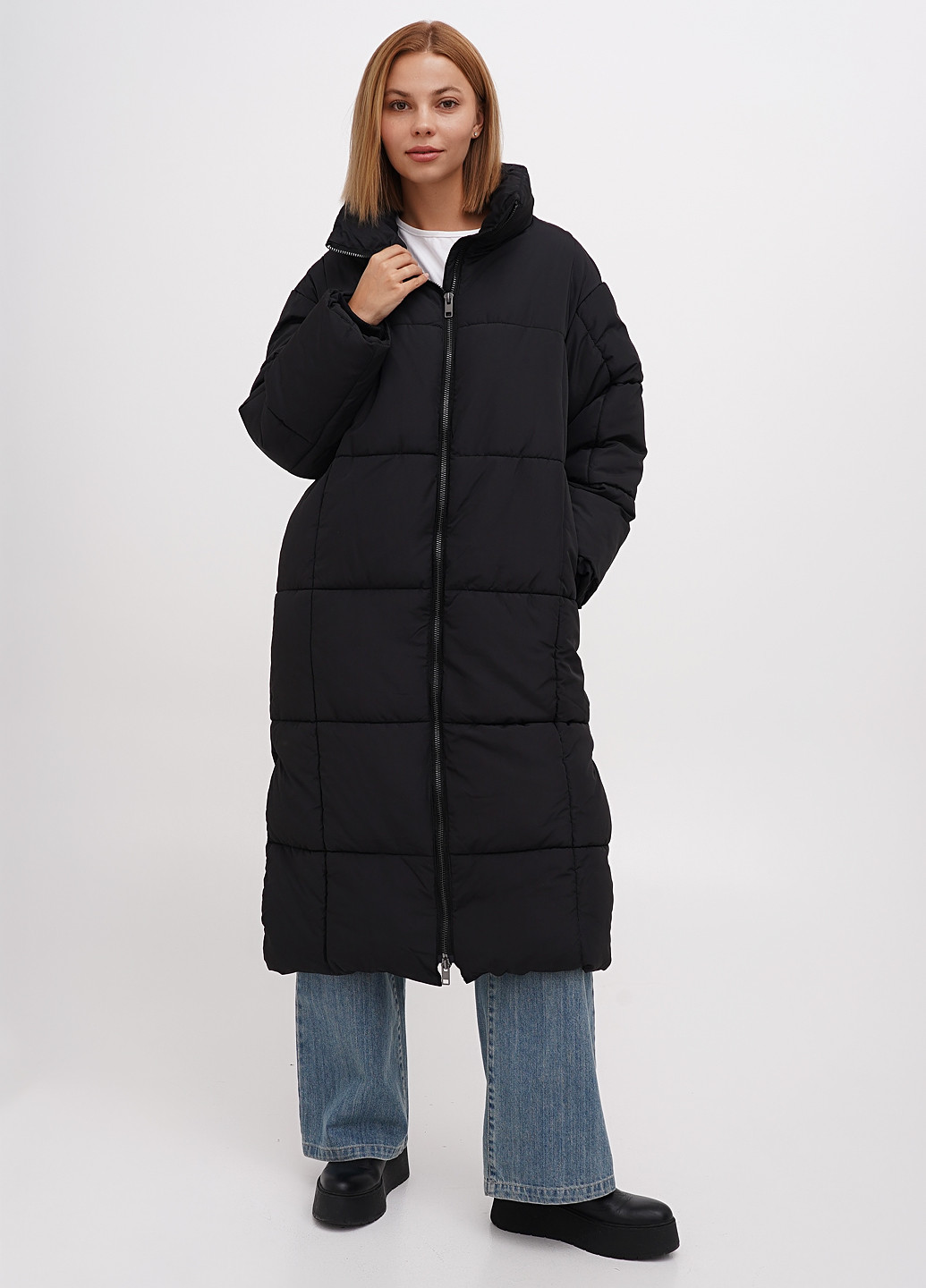 Черная демисезонная куртка Monki