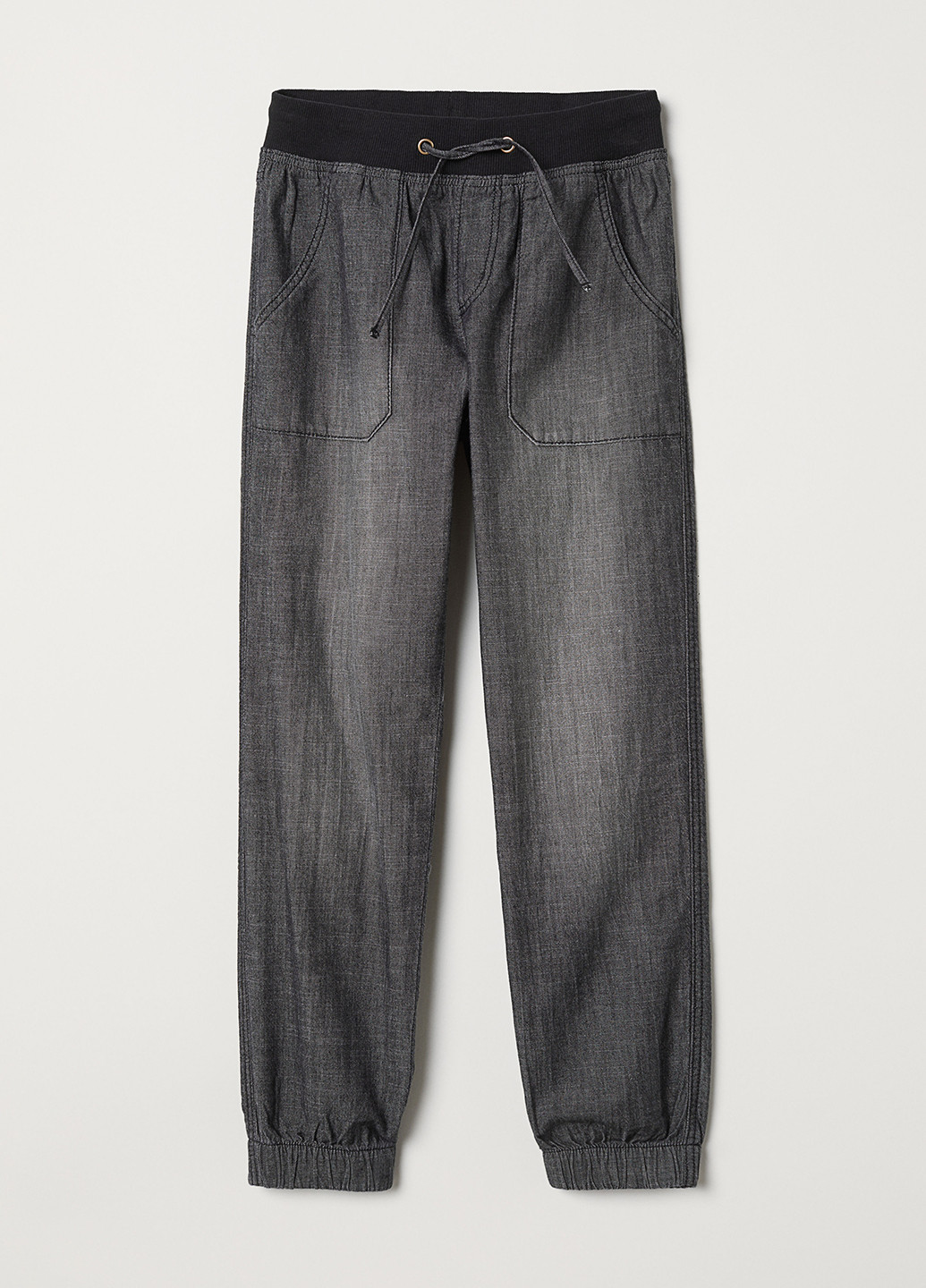 Серые кэжуал демисезонные джоггеры брюки H&M