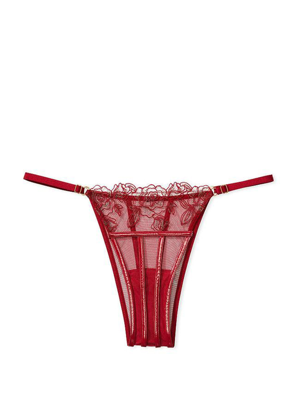 Темно-червоний демісезонний комплект (бюстгальтер, трусики) Victoria's Secret