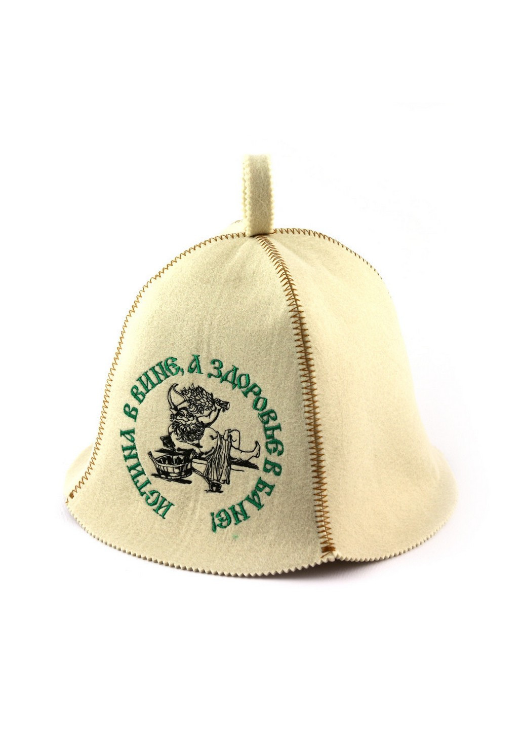Шапка для сауны "Истина в вине, а здоровье в бане" Универсальный Luxyart (254456051)