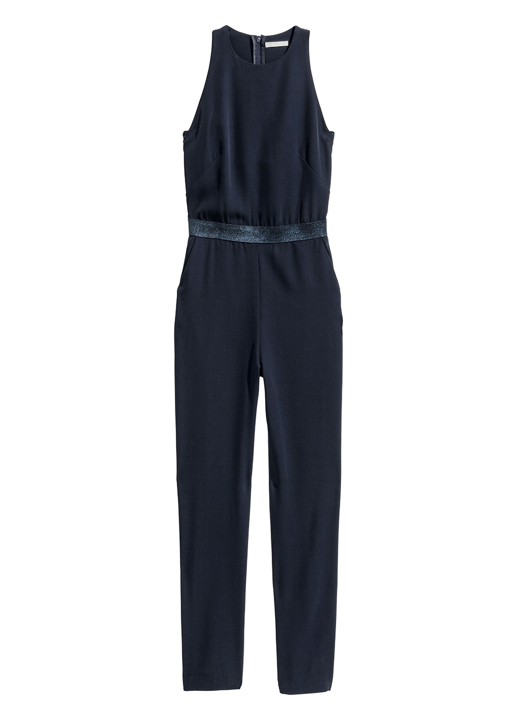 Комбінезон H&M комбінезон-брюки темно-синій кежуал