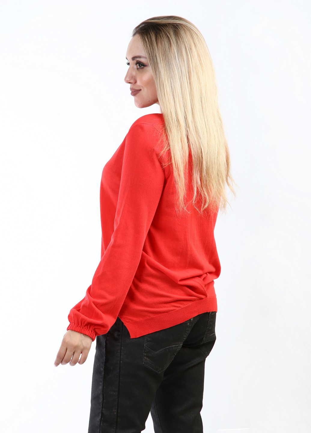 Красный демисезонный кардиган Stefanel