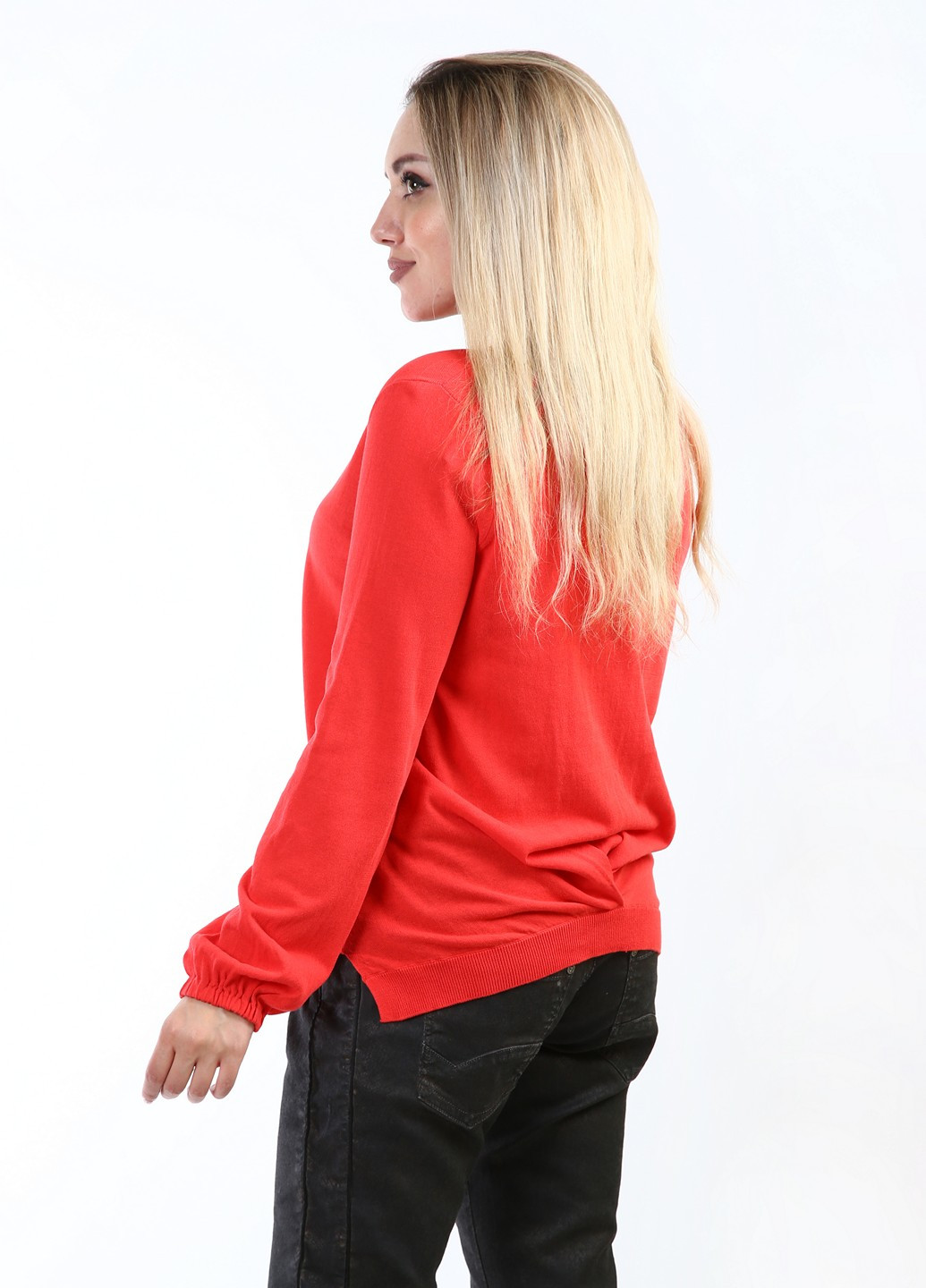 Красный демисезонный кардиган Stefanel