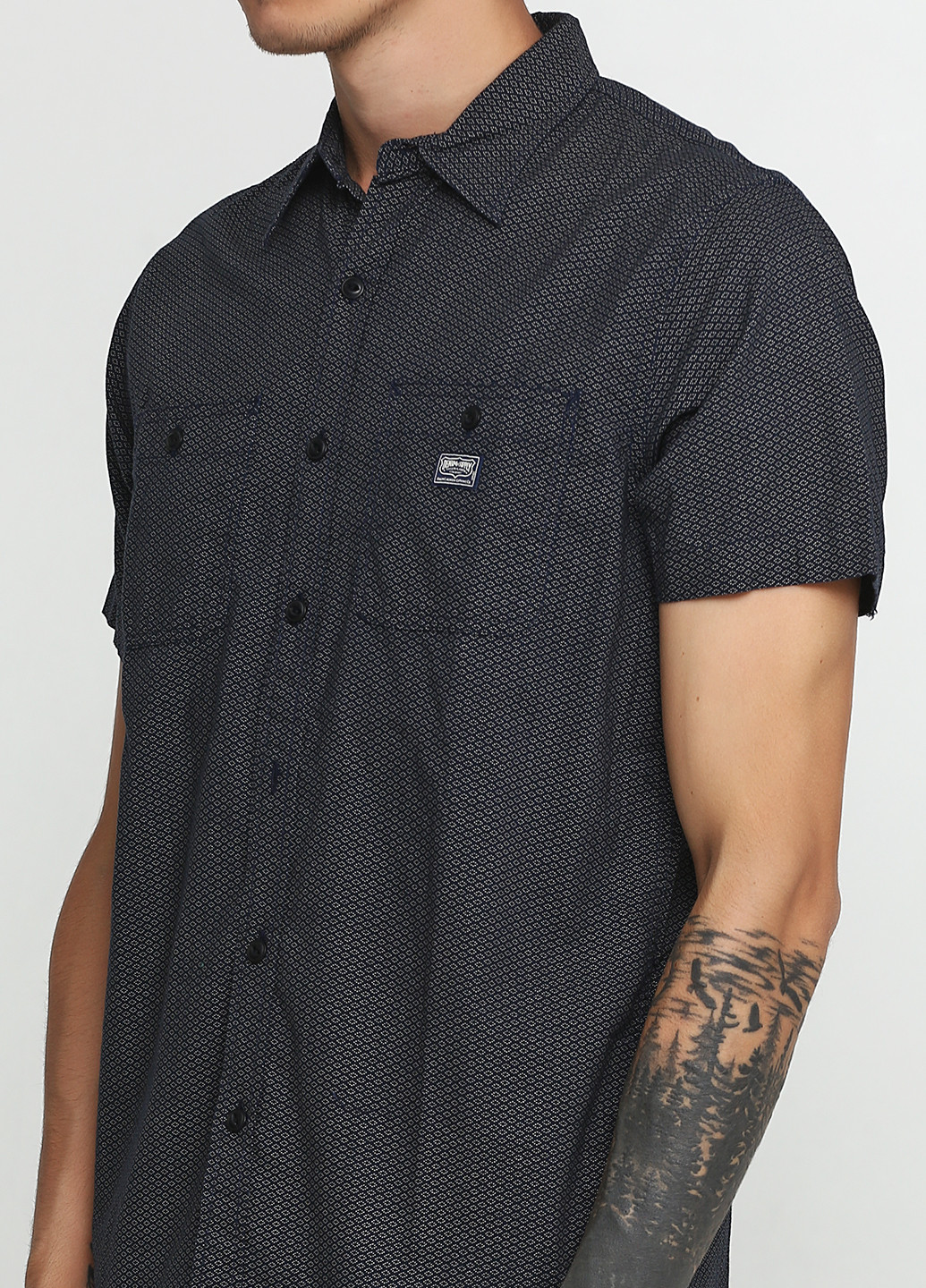 Темно-синяя футболка-тенниска для мужчин Ralph Lauren с геометрическим узором