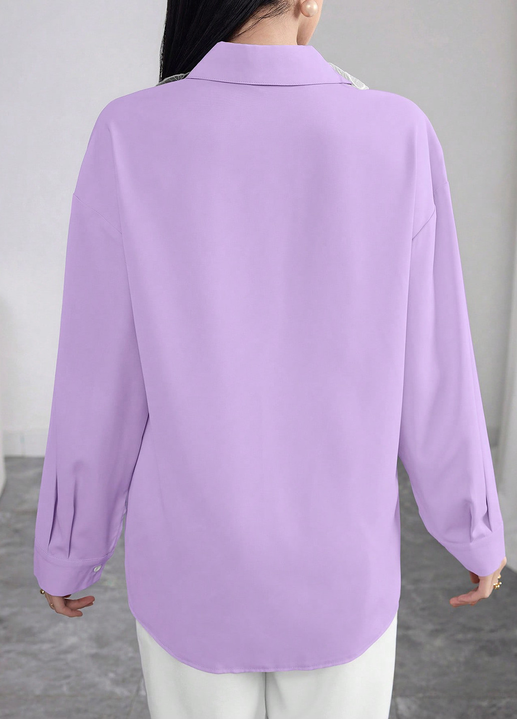 Лиловая блуза SHEIN